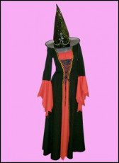 Black &amp; Orange Witch Dress